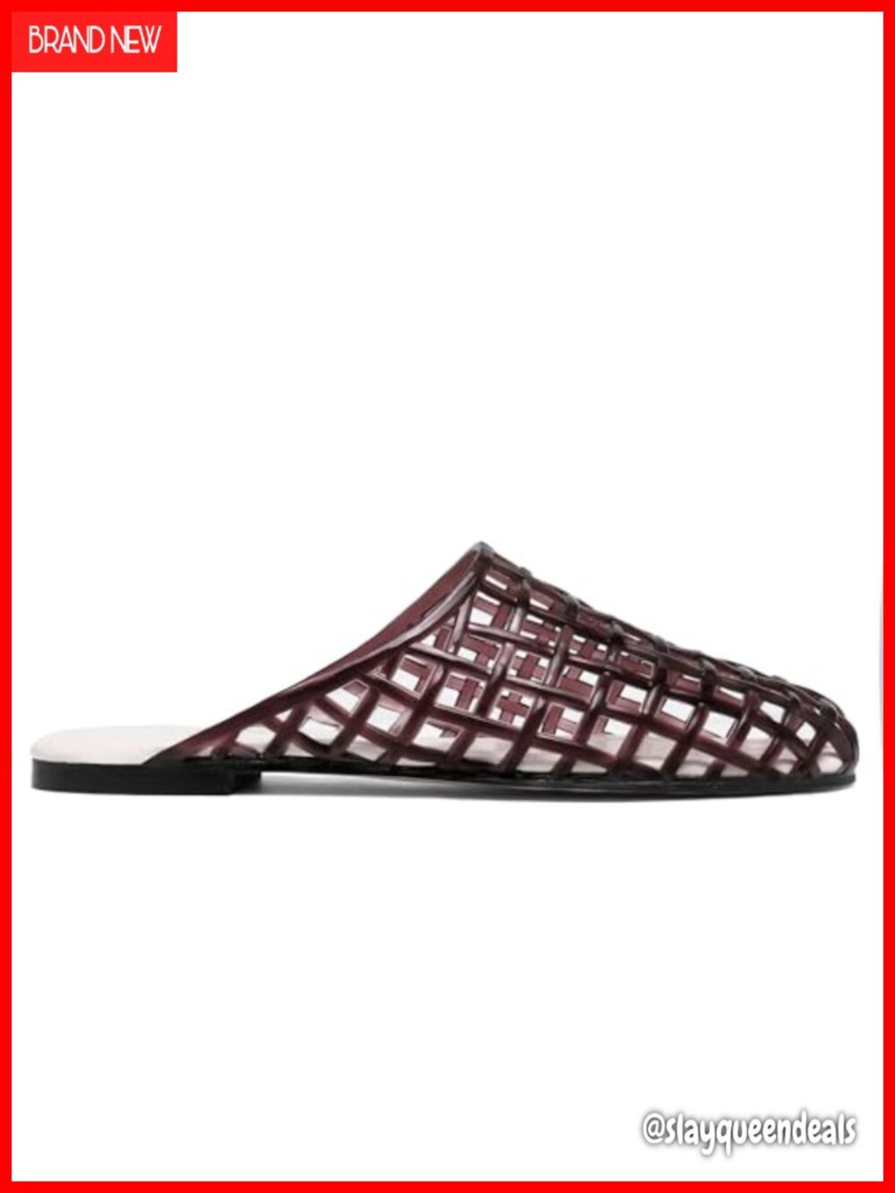 Clear Jelly Slip on Mesh Slides Sandals Closed Toe Flats Summer Beach